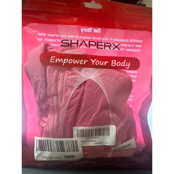 SHAPERX Women's Fit Everybody Bodysuit Soft Crew Neck T-shirt Body Suits with Th - Picture 6 of 7